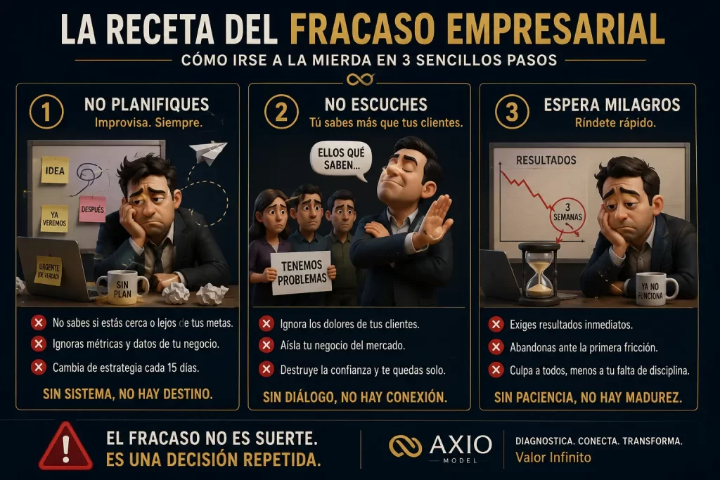 La receta del fracaso empresarial